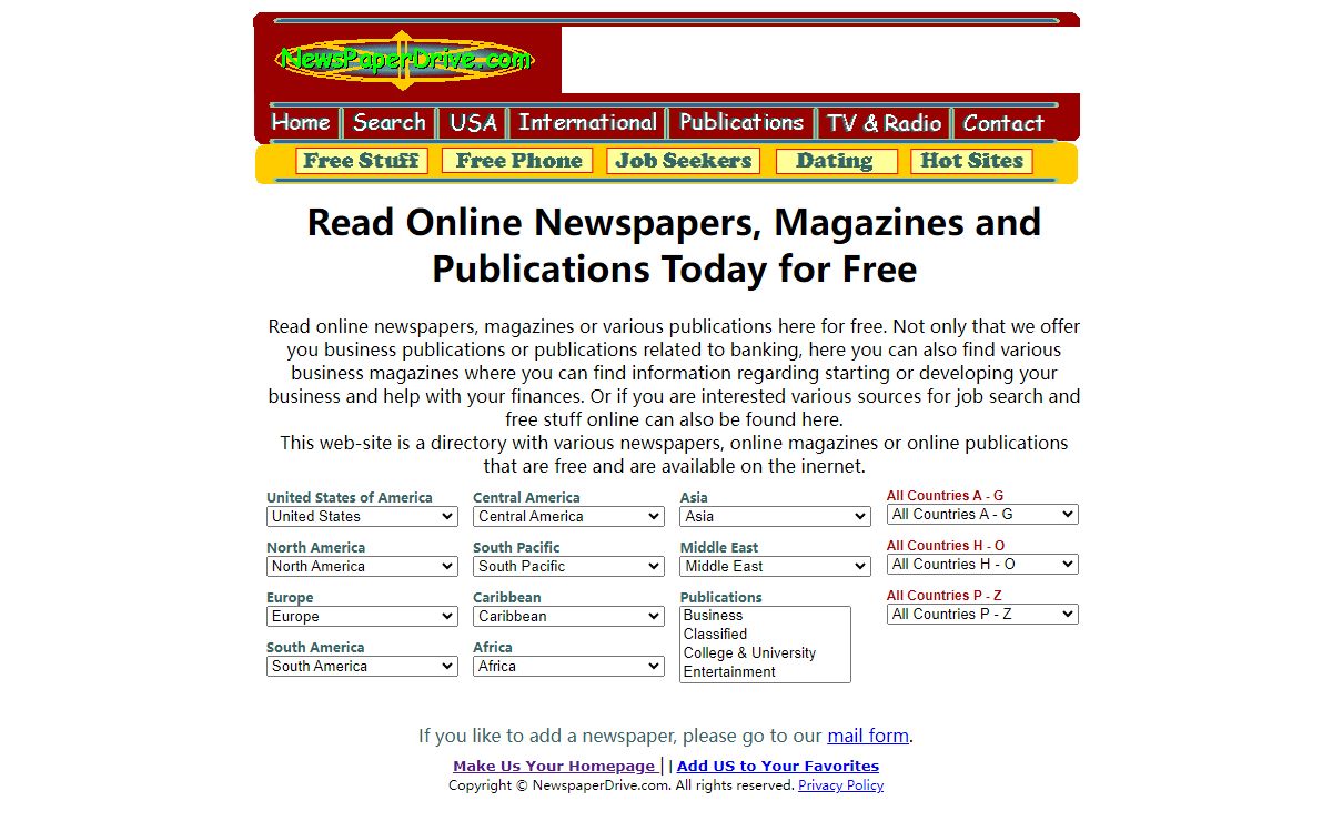 Read Online Newspapers, Magazines and Publications Today for Free