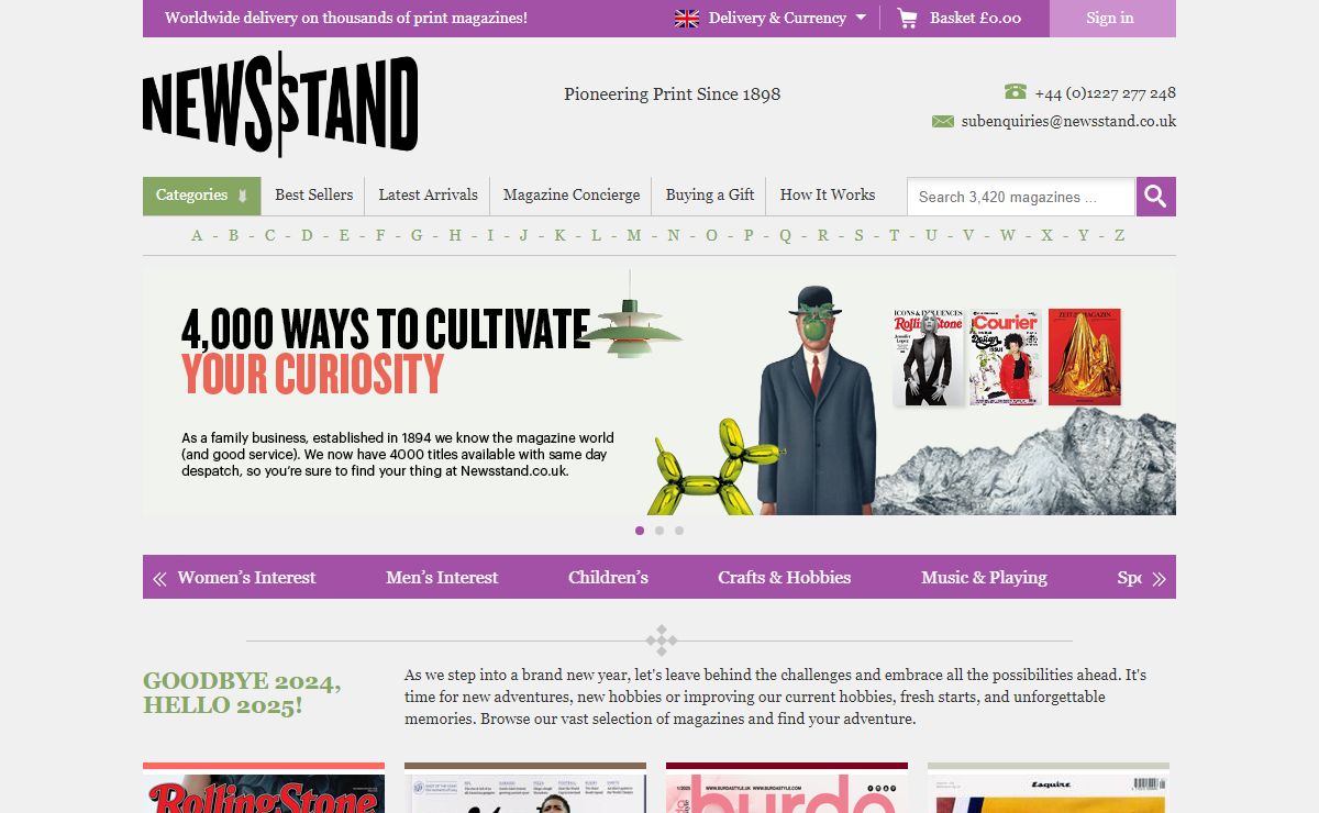 Magazine Subscriptions and Single Issues | Newsstand