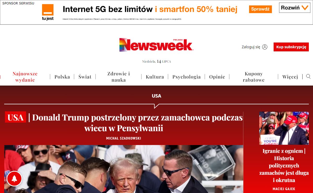 Newsweek - Aktualne wiadomości z Polski i ze świata