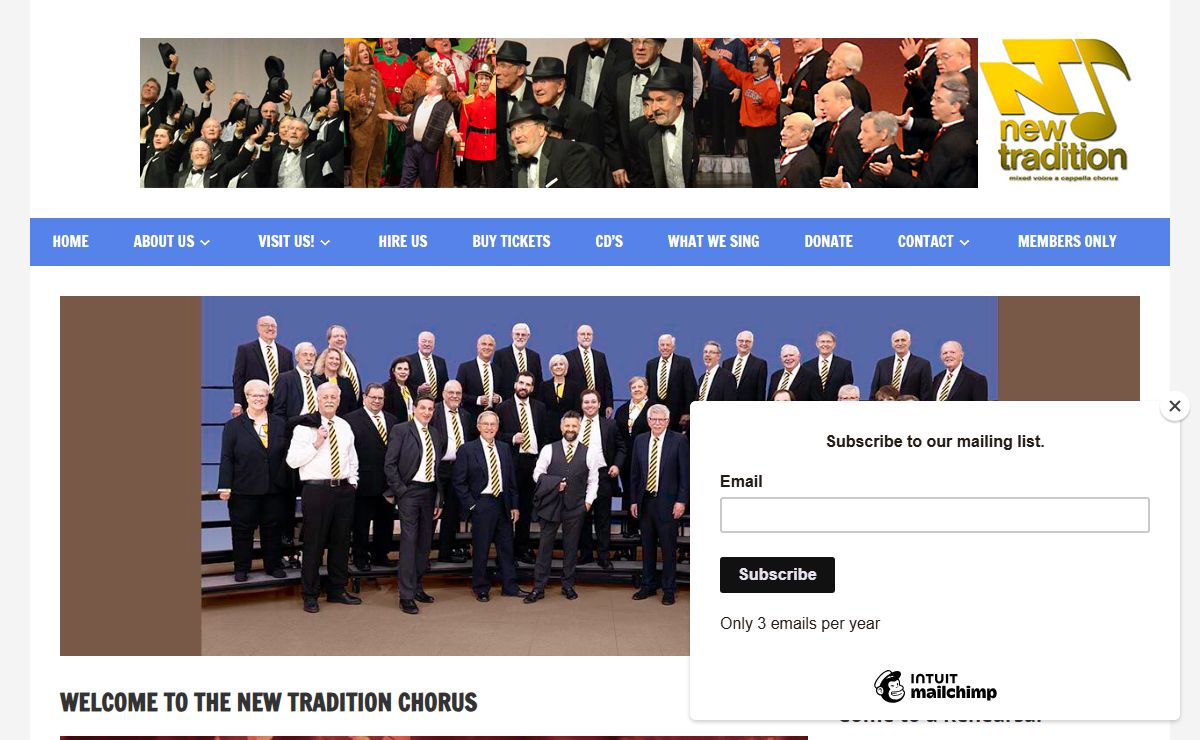 Welcome to the New Tradition Chorus - The New Tradition Chorus