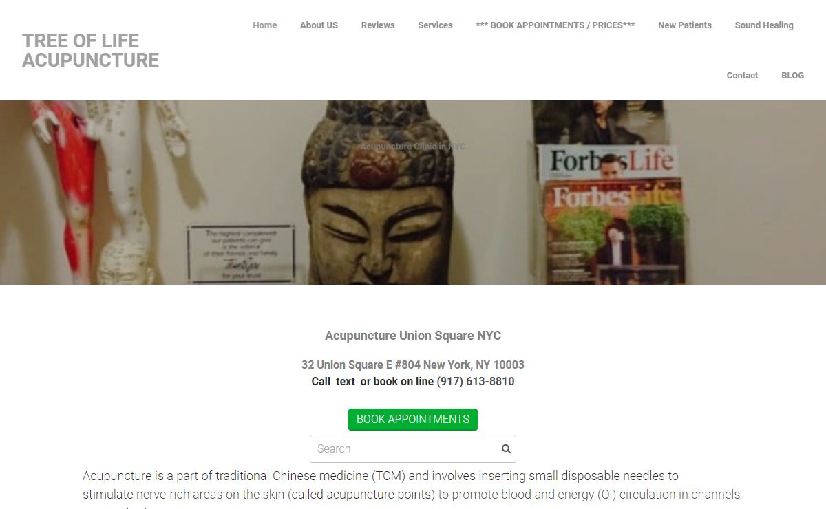 Tree of Life Acupuncture - Acupuncture Union Square NYC
