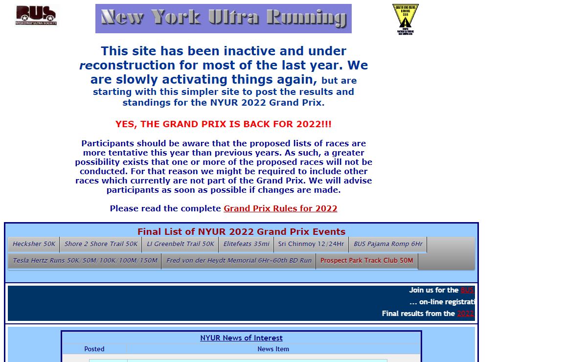 New York Ultra Running