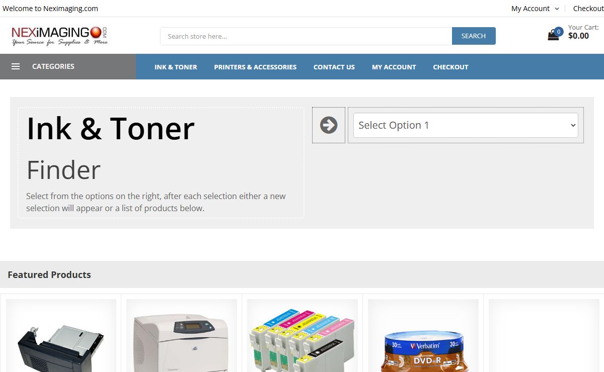 Neximaging- the Online Super Store that sells a complete line of printer, copier, fax supplies, fax machines, copiers, monochrome printers, color printers, magnetic media, paper media, laptop batteries, laptop adapters, memory and much more! Neximaging.com