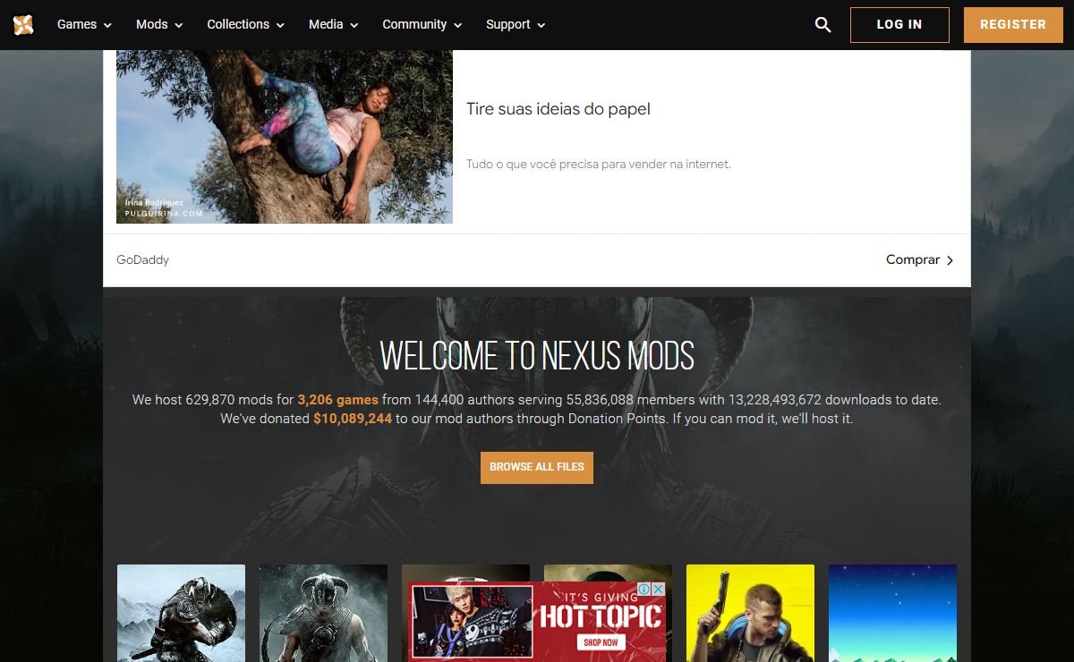 Nexus mods and community