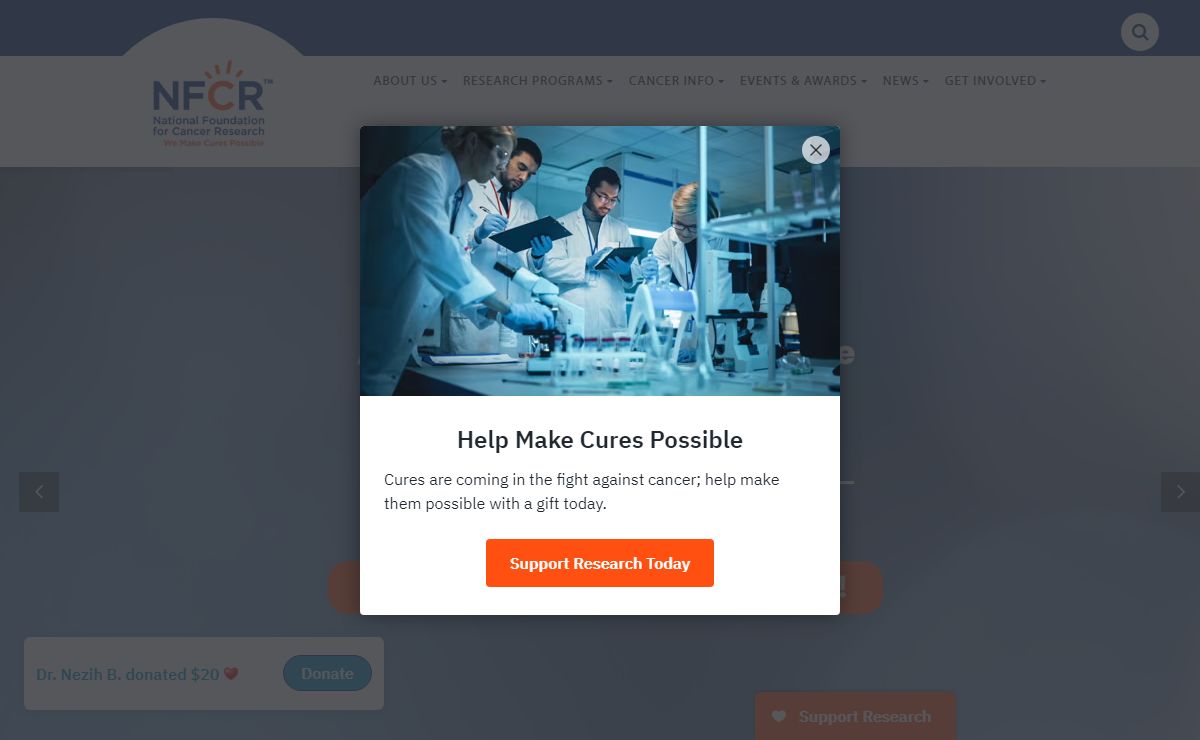 National Foundation for Cancer Research (NFCR): We Make Cures Possible