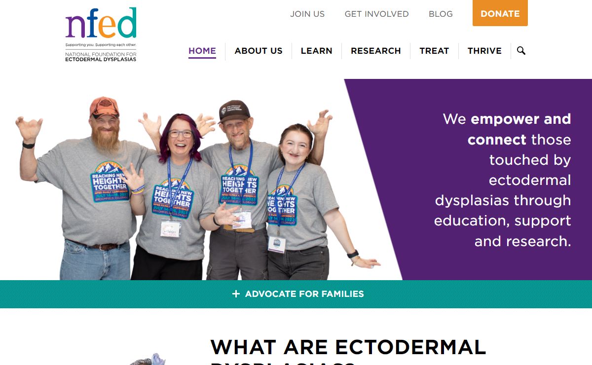National Foundation for Ectodermal Dysplasias | NFED