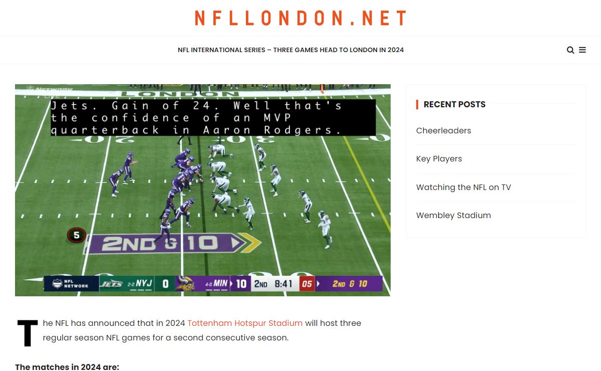 NFL London News