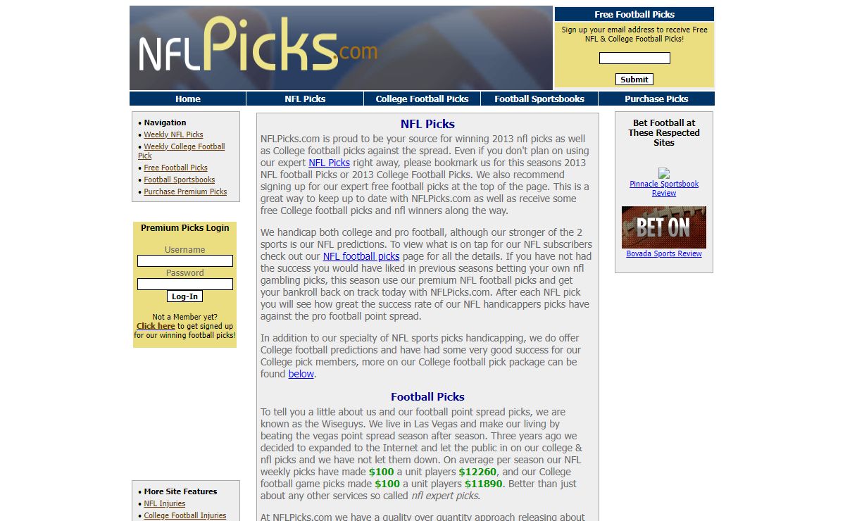 NFL Picks: Free NFL Football Picks & Predictions