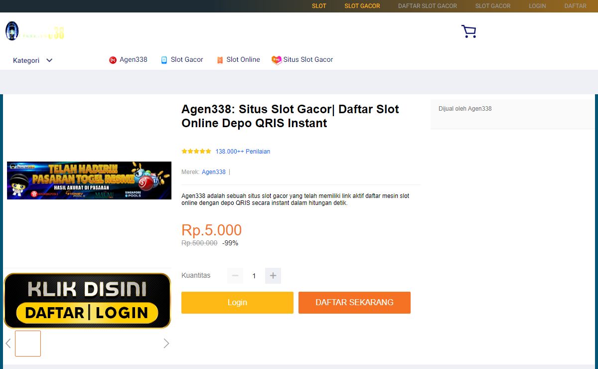 Agen338: Situs Slot Gacor| Daftar Slot Online Depo QRIS Instant