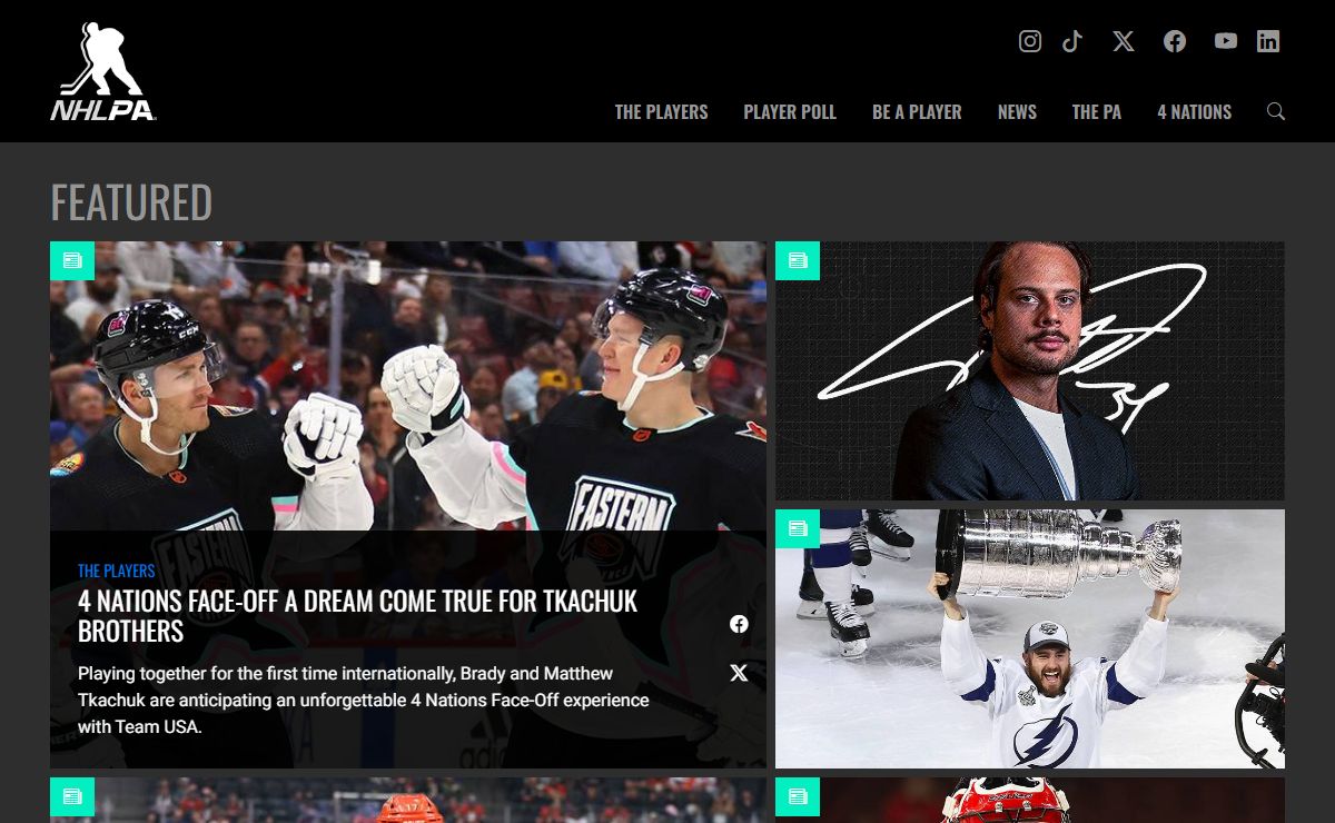 The Home Of The Players | NHLPA.com