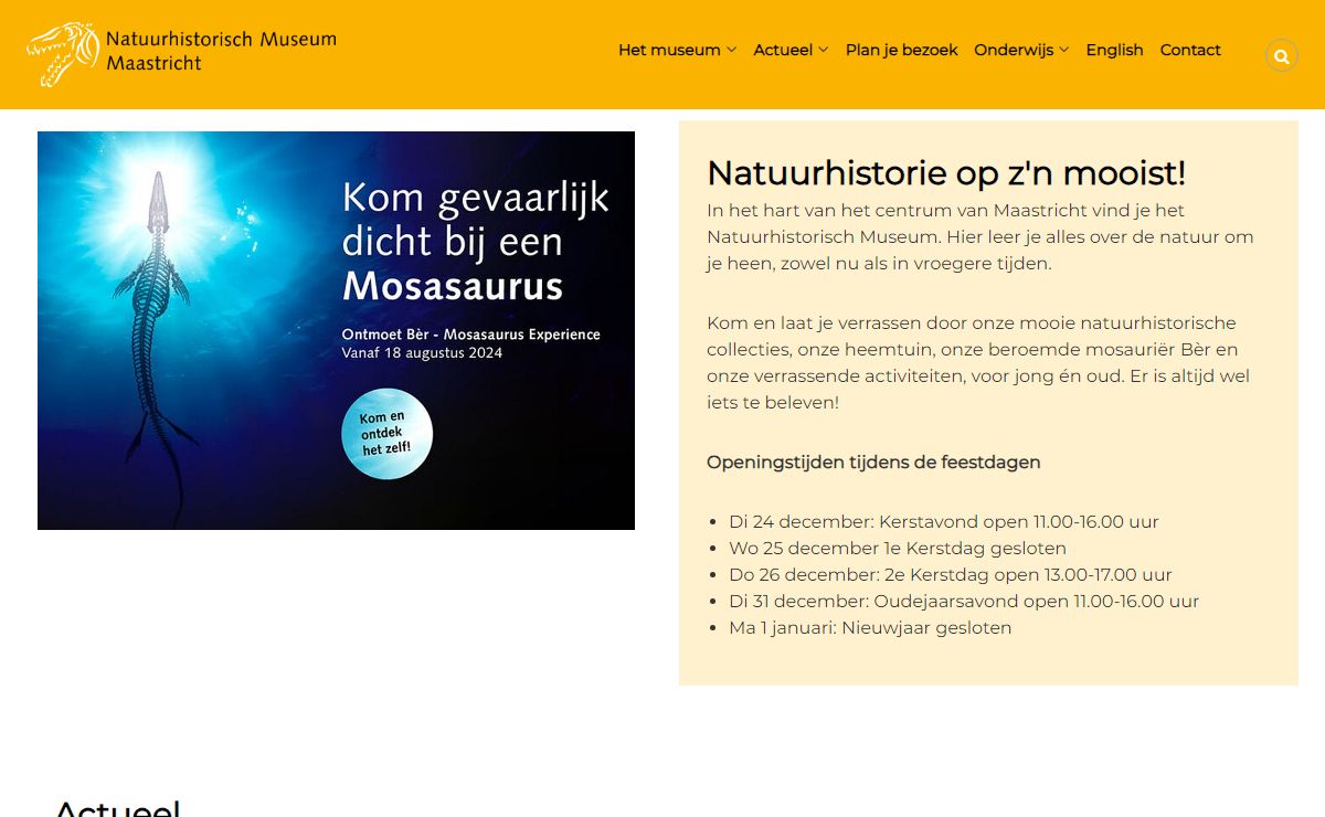 Alles over de Limburgse natuur(historie) - Natuurhistorisch Museum Maastricht