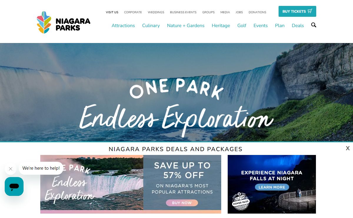 Niagara Parks - Niagara Falls, Canada - Attractions - Restaurants
