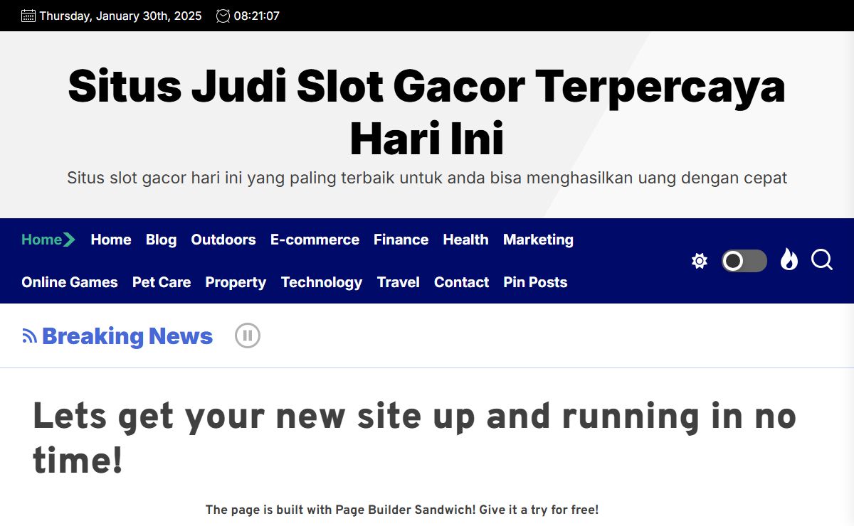 Lets get your new site up and running in no time! - Situs Judi Slot Gacor Terpercaya Hari Ini