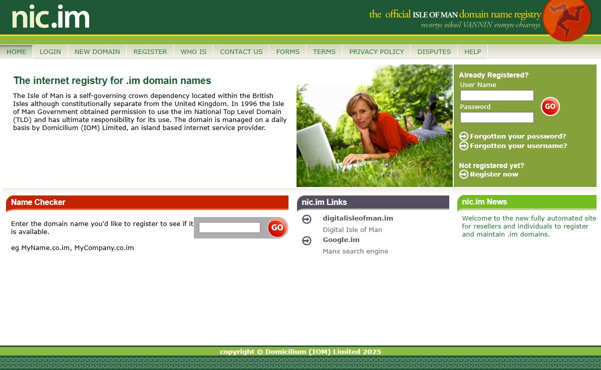 IM Domain Registry -
