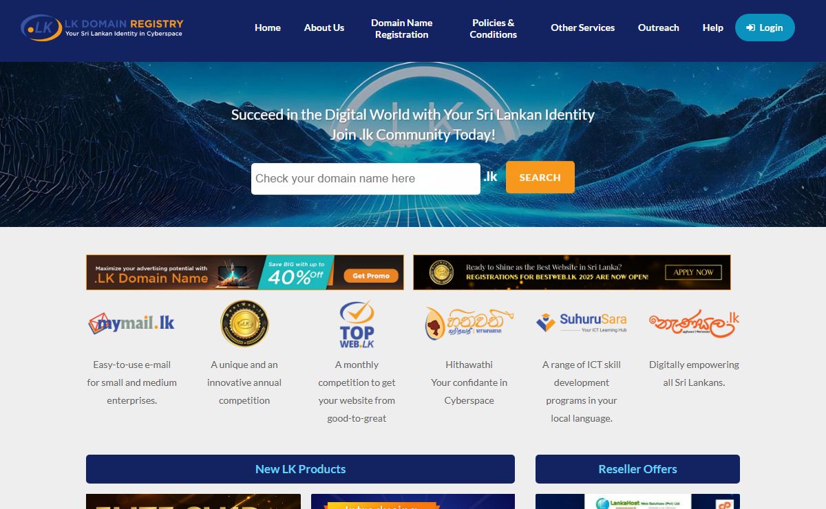 LK Domain Registry | The LK Domain Registry is the national body that registers domain names ending in “.lk”.