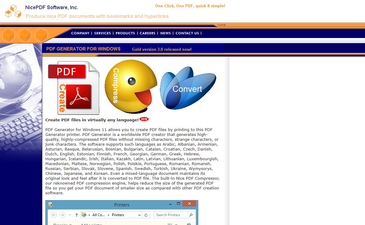 PDF Generator for Windows 11 64-bit by NicePDF Software