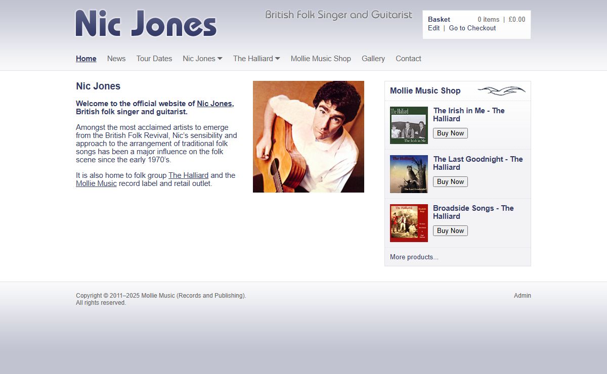Nic Jones, British Folk Singer and Guitarist - The Halliard - Mollie Music