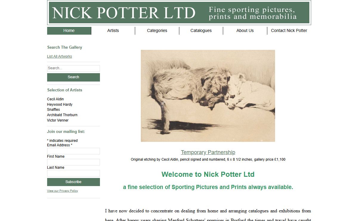 Home - Nick Potter Sporting Art