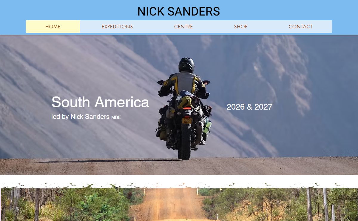 Nick Sanders | Nick Sanders Motorcycle Adventurer