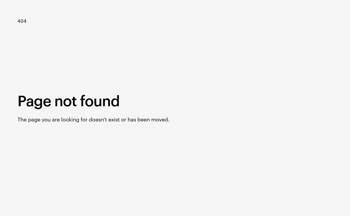 404 - Page not found