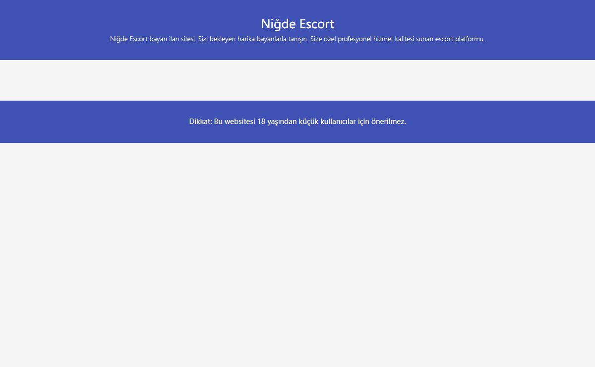 Niğde Escort - Niğde Gerçek Escort - Niğde Vip Elit Bayan