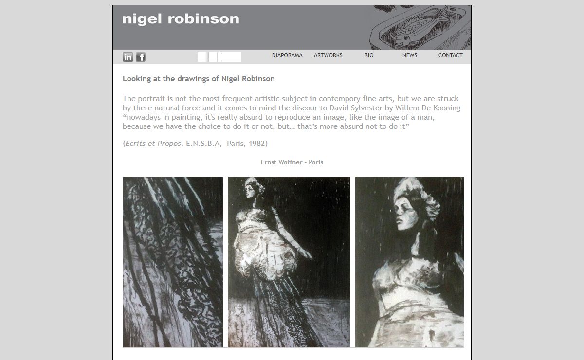 nigel robinson site web french homepage