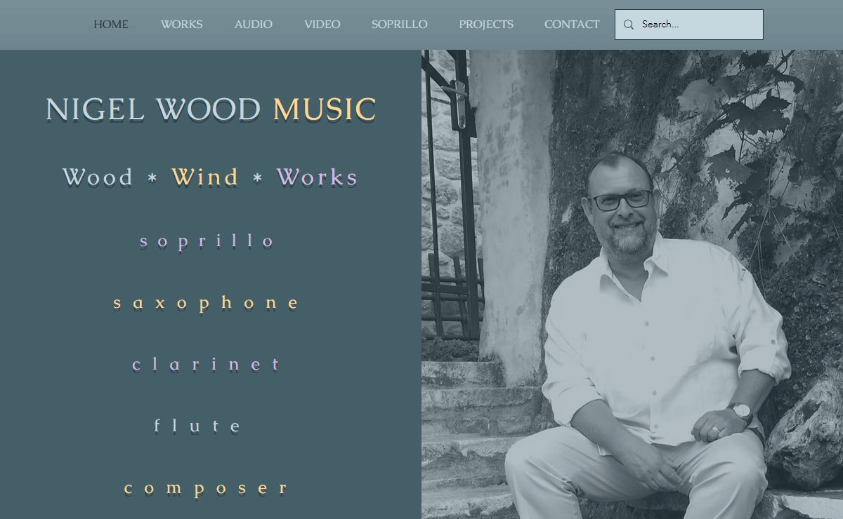 Saxophone, Soprillo, Clarinet | Nigel Wood Music
