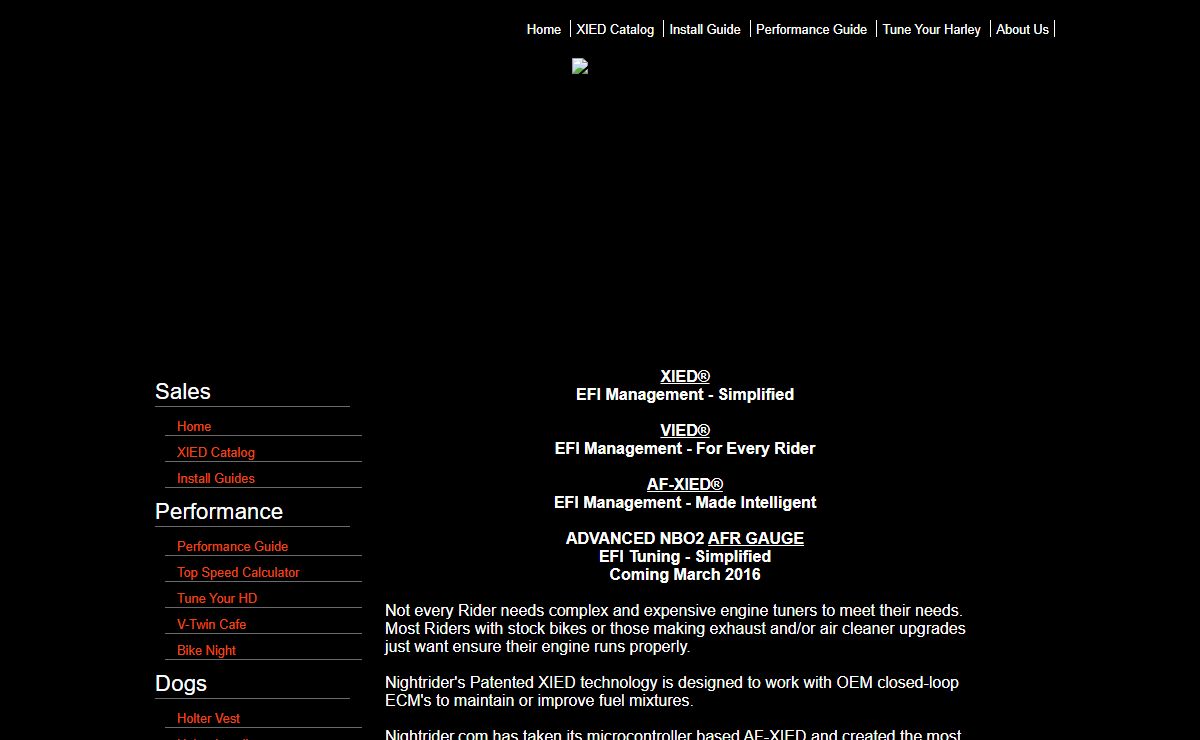 Welcome to Nightrider.com - Modern Engineering - Old School Service