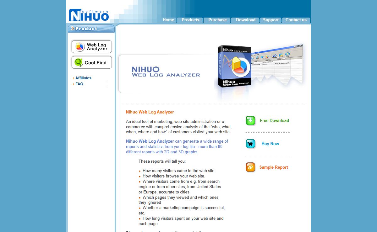 Web Log Analyzer - Nihuo Software