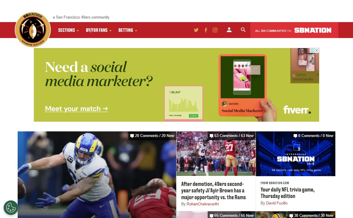 Niners Nation, a San Francisco 49ers community
