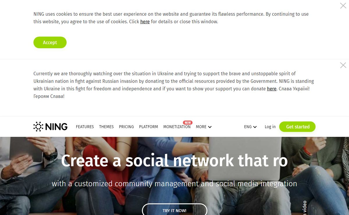Create your own social network with the best community website builder - NING