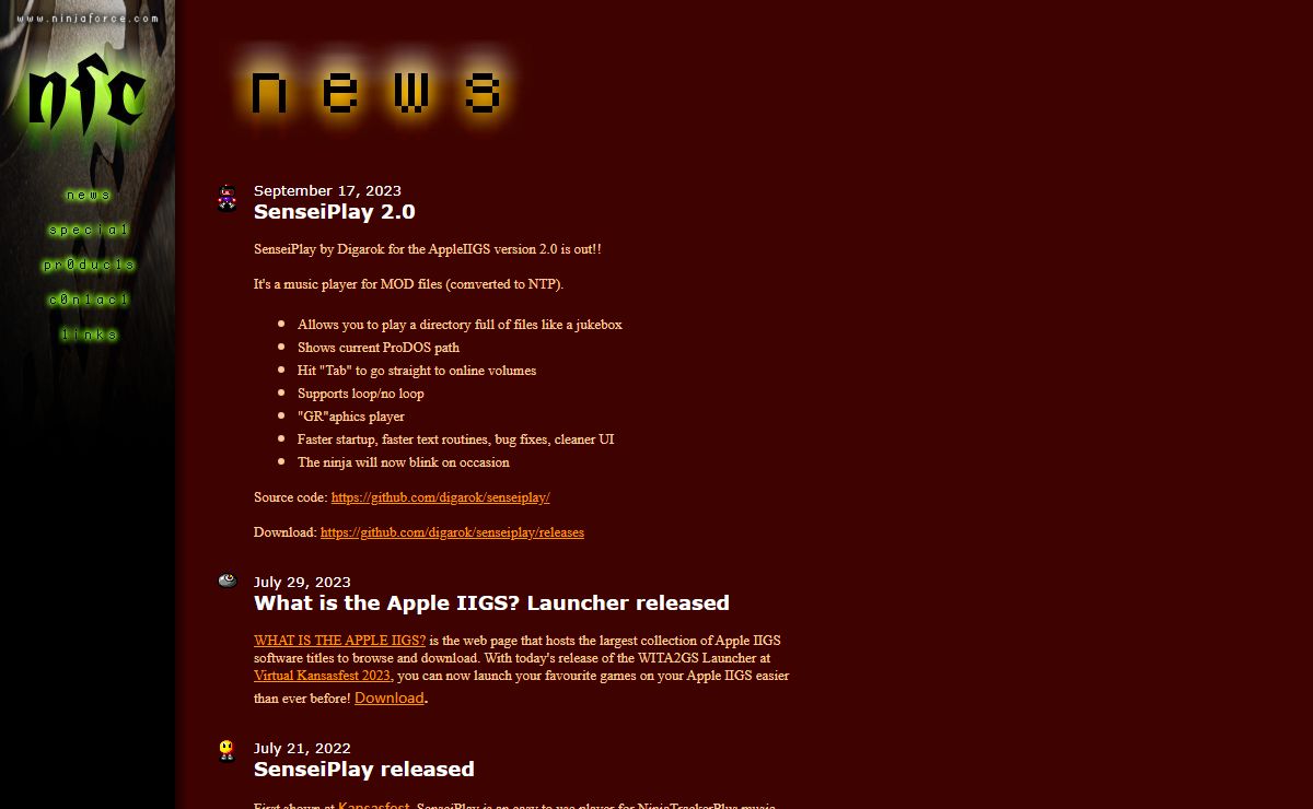 Ninjaforce - News