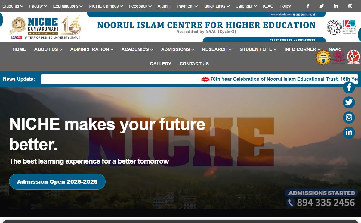Noorul Islam Centre for Higher Education