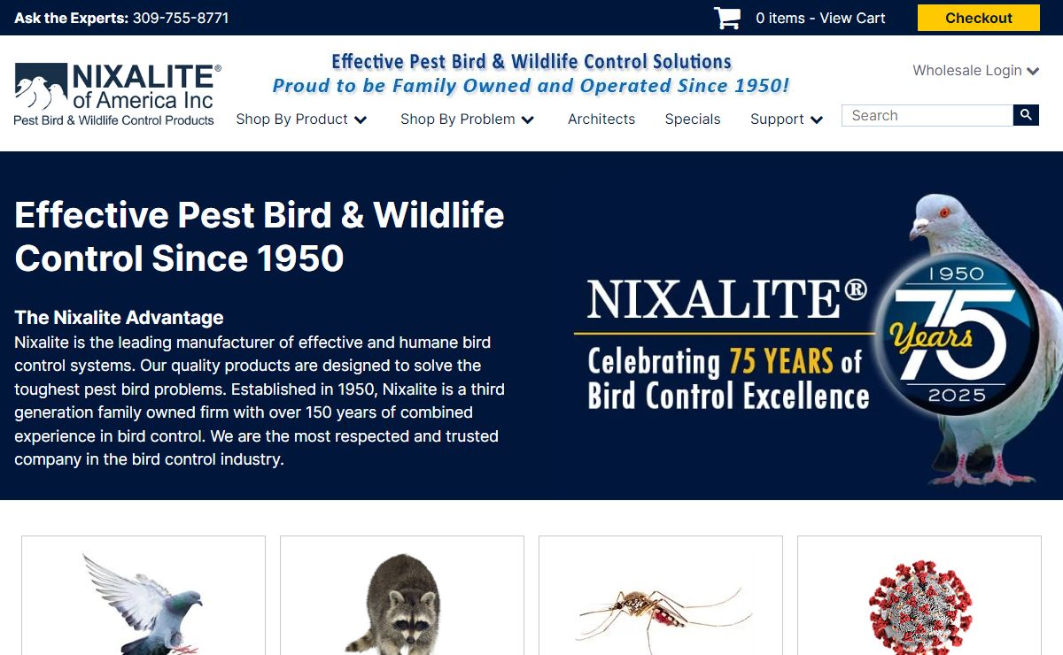 Effective Pest Bird & Wildlife Control Products | Nixalite