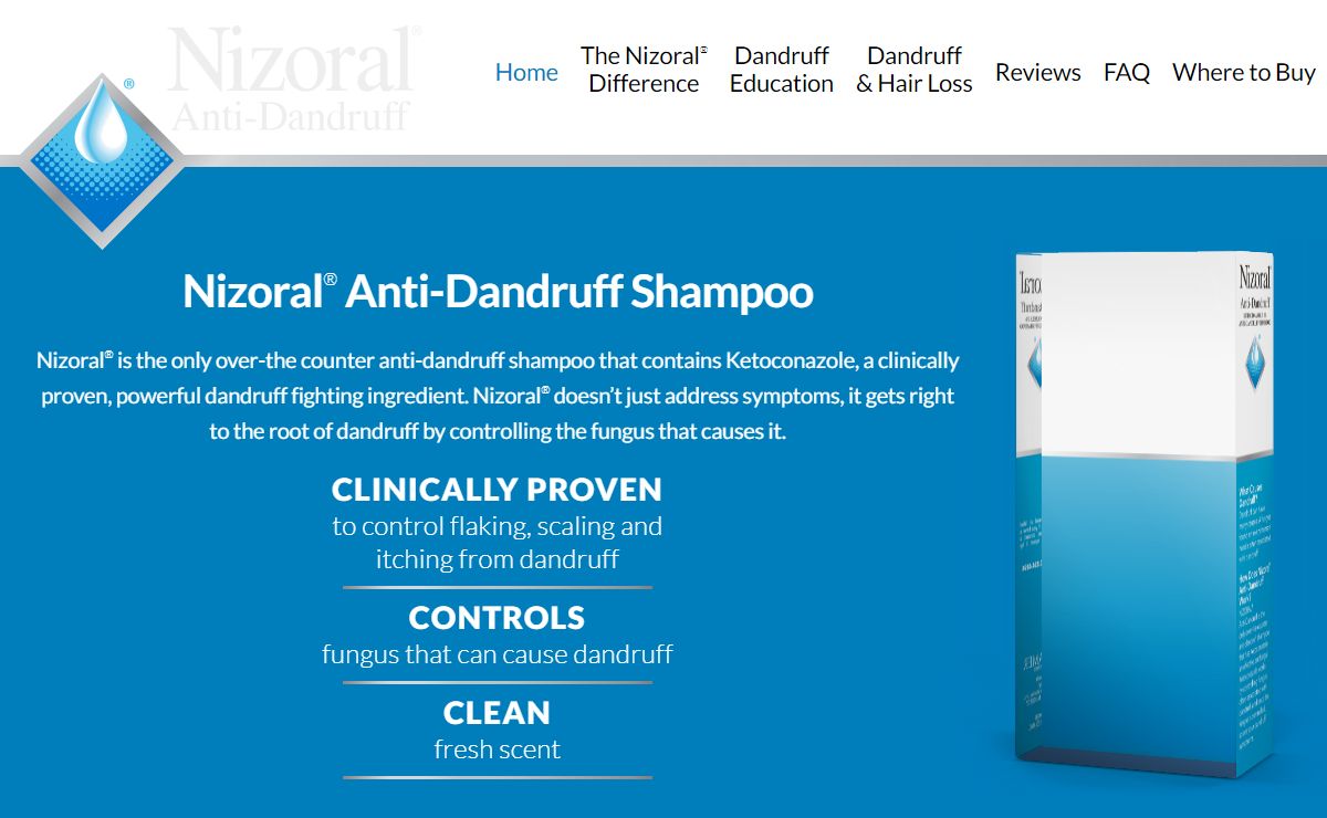 Nizoral® Anti-Dandruff Shampoo - Ketoconazole 1%