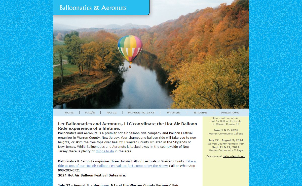 Hot Air Balloon Ride NJ