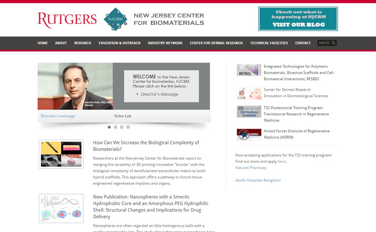 New Jersey Center for Biomaterials