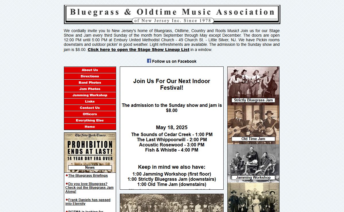 Bluegrass & Oldtime Music Association of NJ