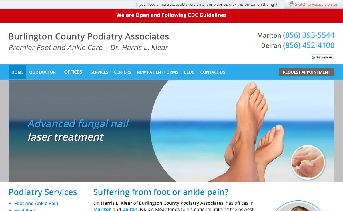 Burlington County Podiatry Associates - Foot Doctor Marlton & Delran, NJ