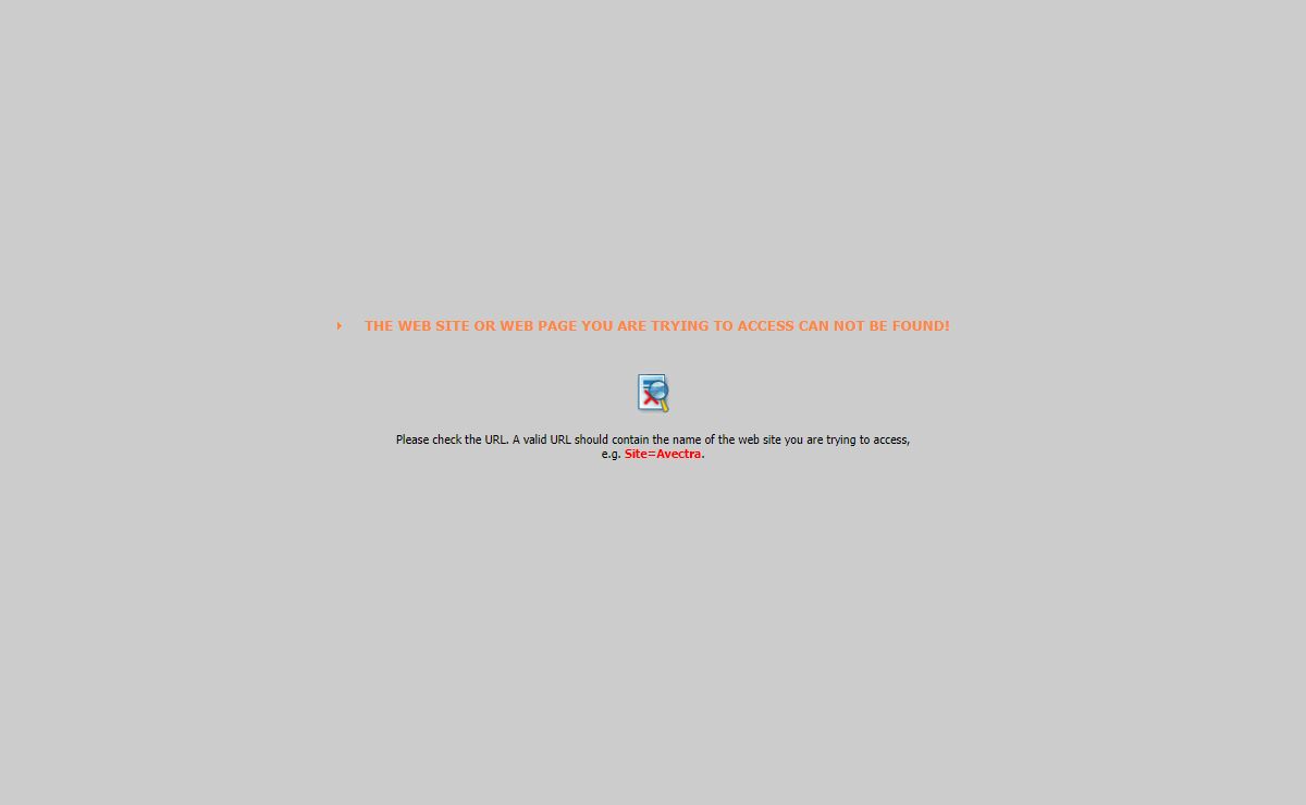Site Not Found
