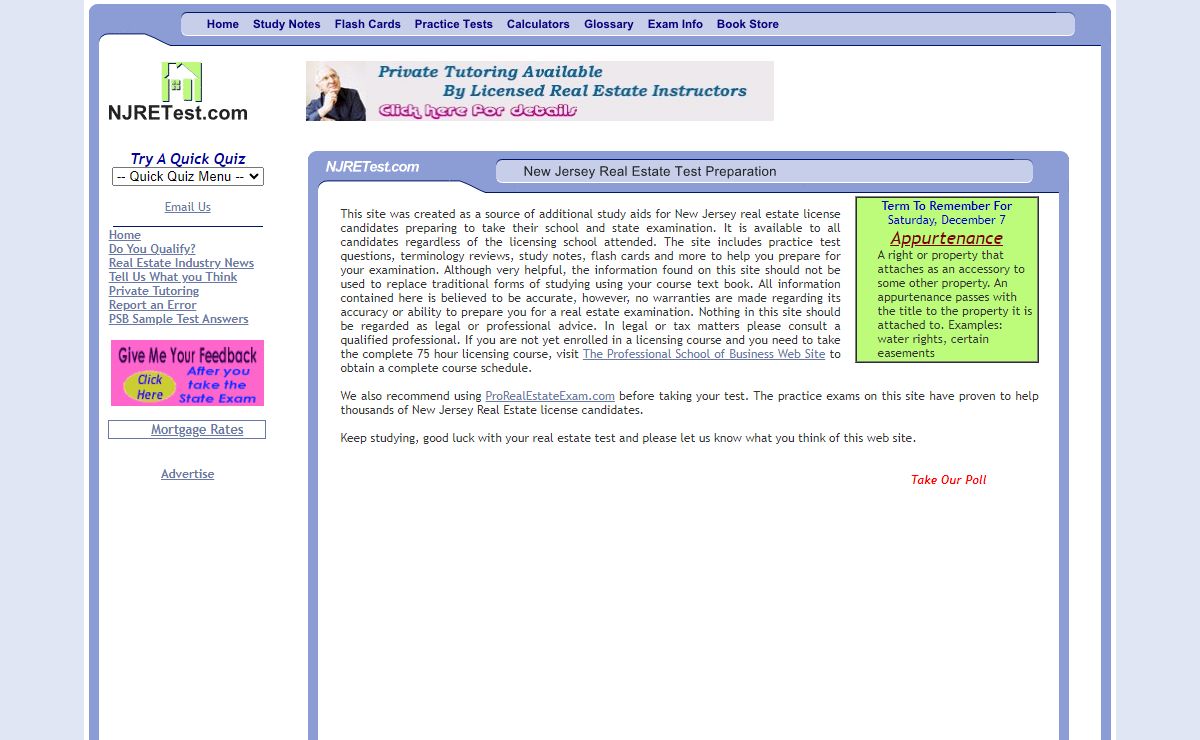Real Estate License Examination Preparation NJRETest.com