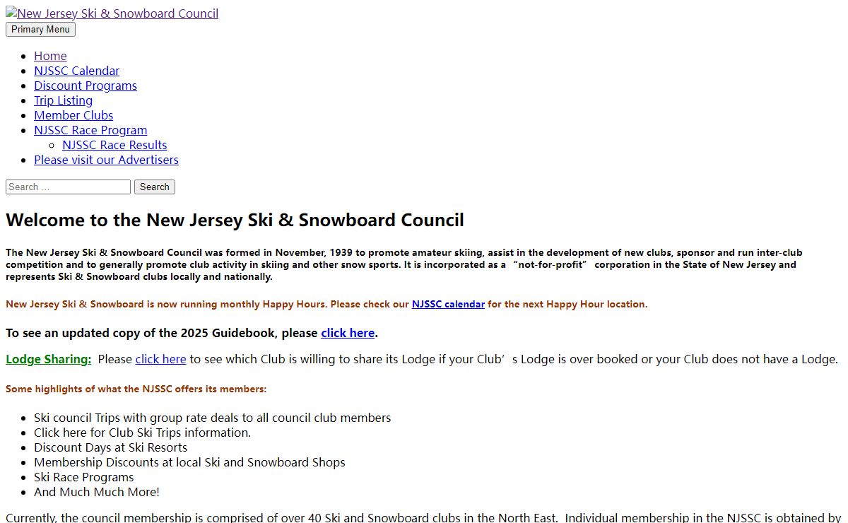 New Jersey Ski & Snowboard Council | Supporting and Representing Local Ski Clubs in the North East