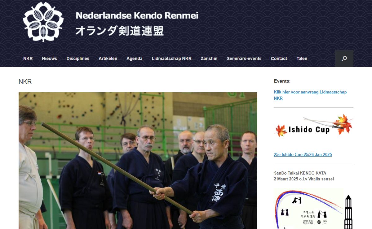 Nederlandse Kendo Renmei – De NKR of Nederlandse Kendo Renmei is de officieel erkende organisatie voor de Japanse Budo sporten Kendo, Jodo en Iaido in Nederland