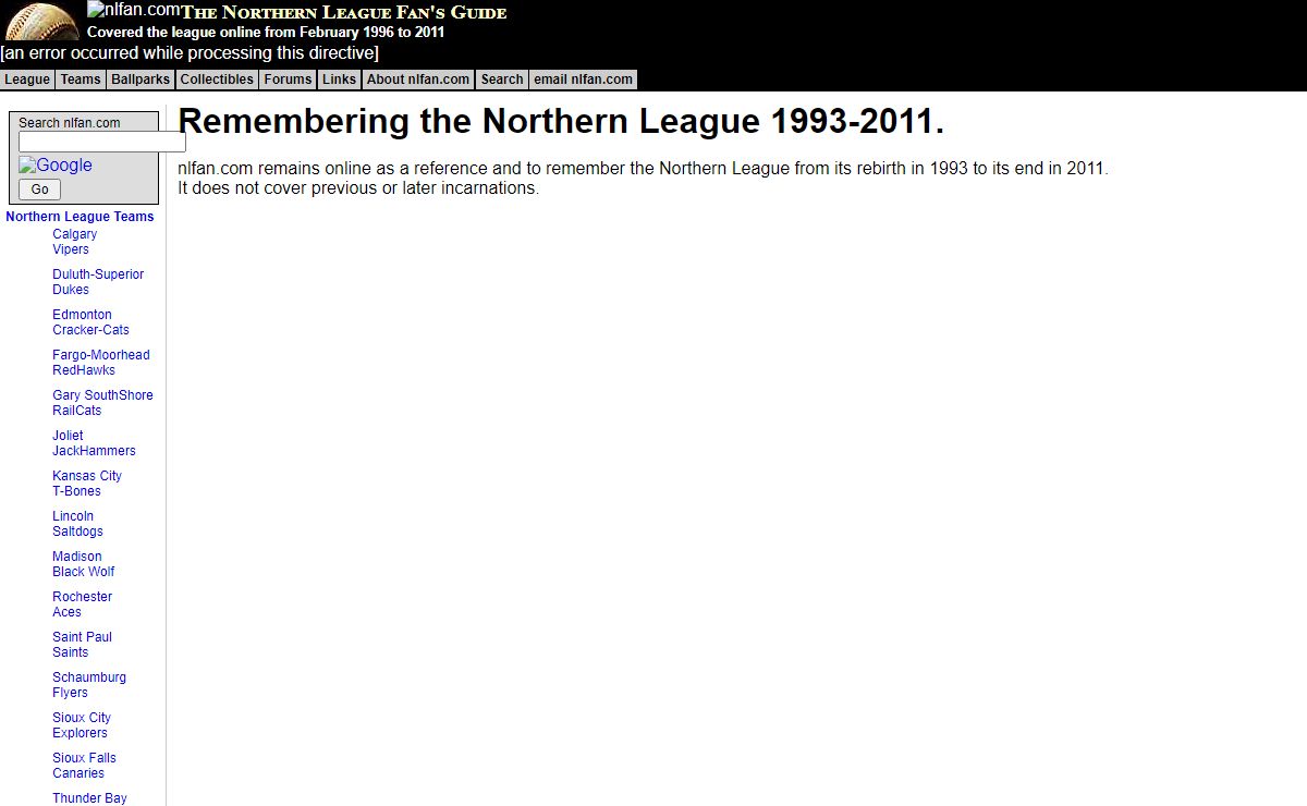 nlfan.com: The Northern League Baseball Fan's Guide