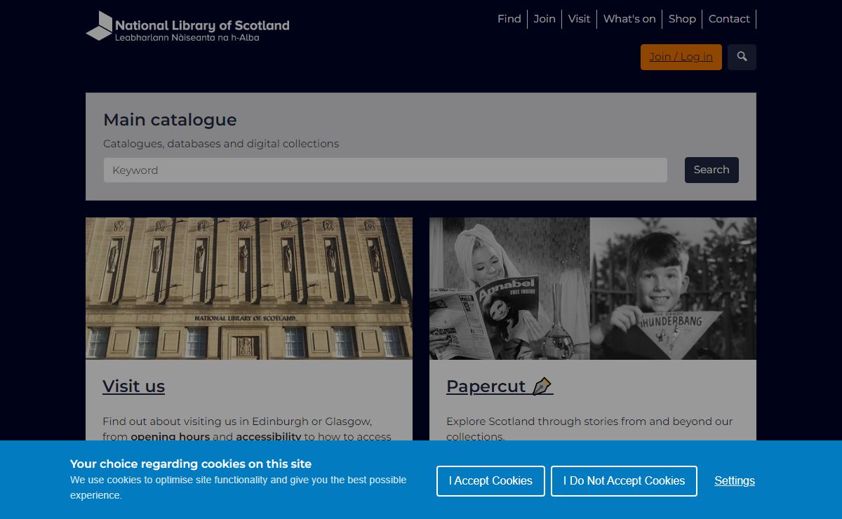 Home | National Library of Scotland