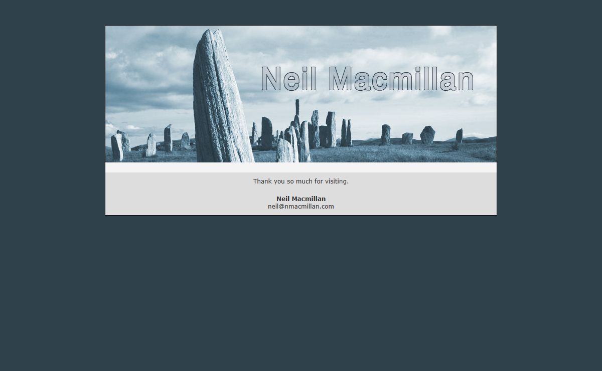Neil Macmillan's Home Page