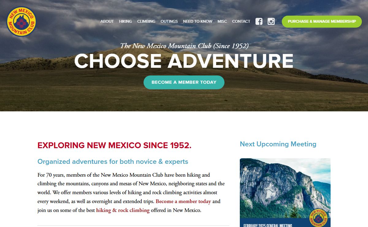 New Mexico Mountain Club (Since 1952)