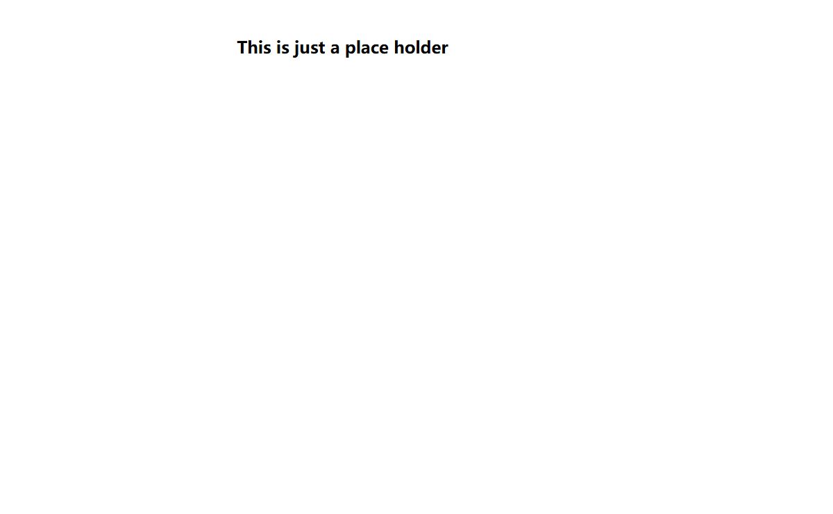 This is just a place holder