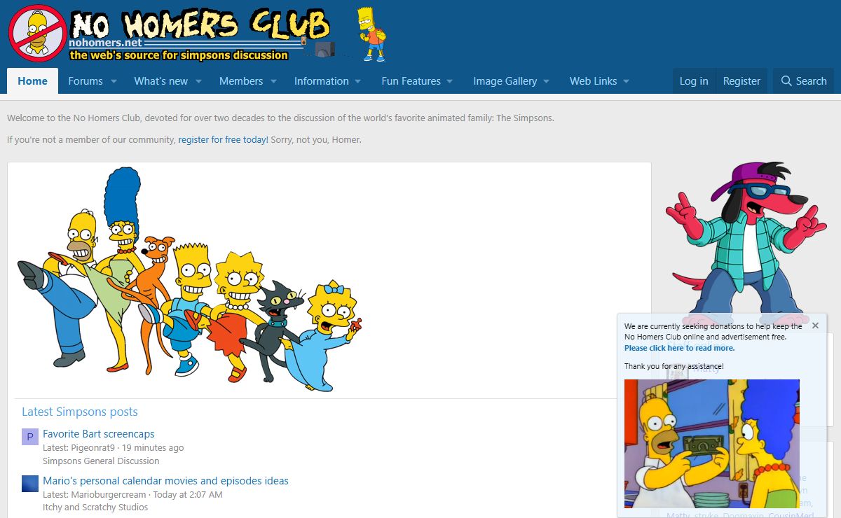 Homepage | The No Homers Club