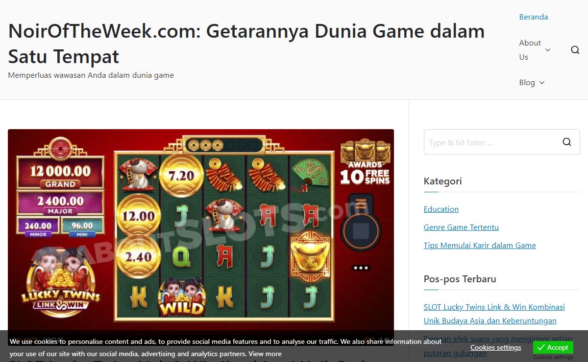 NoirOfTheWeek.com: Getarannya Dunia Game dalam Satu Tempat